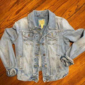 A & F Distressed Denim Jacket